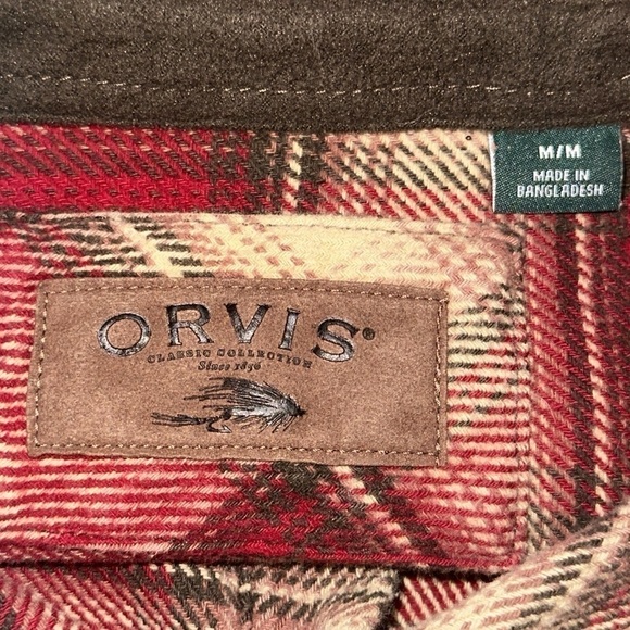 Orvis Mens Big Bear Heavy Weight Double Brushed Flannel Shirt - Picture 6 of 13